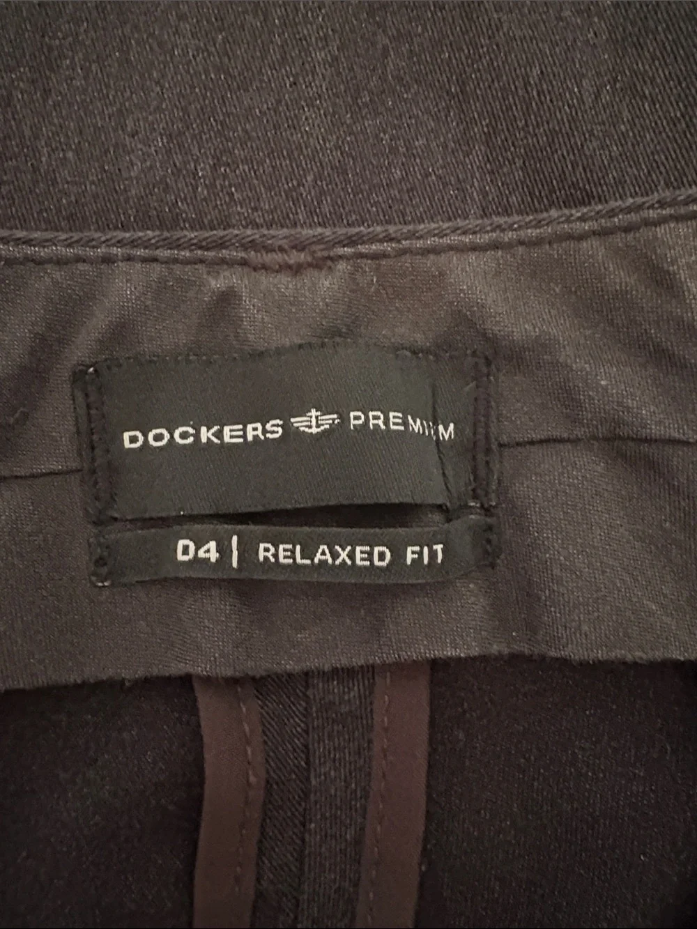 Dockers Premium D4 Relaxed Fit Charcoal Chino Pants - 32x30